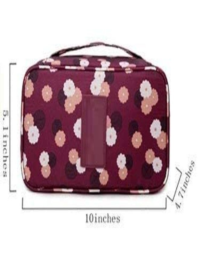 Flywind حقيبة تخزين الملابس الداخلية من فلاي ويند || حقيبة مستحضرات تجميل للسفر للنساء، منظم حقيبة أدوات النظافة || حقيبة مقاومة للماء || حقيبة ملابس شخصية (أزرق داكن) - Image 3